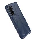 For vivo iQOO 5 Butterfly Shadow Shockproof Rubber TPU Protective Case(Blue) - 2