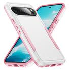 For Google Pixel 10 Pioneer Armor Heavy Duty PC + TPU Phone Case(White+Pink) - 1