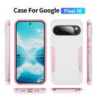For Google Pixel 10 Pioneer Armor Heavy Duty PC + TPU Phone Case(White+Pink) - 2