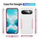 For Google Pixel 10 Pro Pioneer Armor Heavy Duty PC + TPU Phone Case(White+Pink) - 2