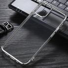 For iPhone 12 mini Three Stage Electroplating TPU Protective Soft Case(Silver) - 2