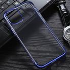 For iPhone 12 mini Three Stage Electroplating TPU Protective Soft Case(Blue) - 1