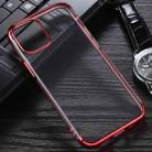 For iPhone 12 / 12 Pro Three Stage Electroplating TPU Protective Soft Case(Red) - 1