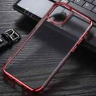 For iPhone 12 / 12 Pro Three Stage Electroplating TPU Protective Soft Case(Red) - 2