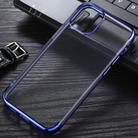 For iPhone 12 / 12 Pro Three Stage Electroplating TPU Protective Soft Case(Blue) - 2