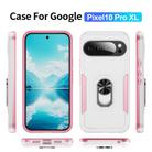 For Google Pixel 10 Pro XL Pioneer Armor Heavy Duty PC + TPU Phone Case with Holder(White+Pink) - 2