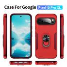 For Google Pixel 10 Pro XL Pioneer Armor Heavy Duty PC + TPU Phone Case with Holder(Red+Rose Red) - 2