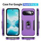 For Google Pixel 10 Pro XL Pioneer Armor Heavy Duty PC + TPU Phone Case with Holder(Purple+Black) - 2
