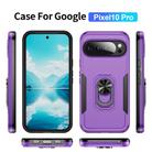 For Google Pixel 10 Pro Pioneer Armor Heavy Duty PC + TPU Phone Case with Holder(Purple+Black) - 2