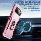 For Google Pixel 10 Pioneer Armor Heavy Duty PC + TPU Phone Case with Holder(Pink+Rose Red) - 3