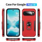 For Google Pixel 10 Pioneer Armor Heavy Duty PC + TPU Phone Case with Holder(Red+Black) - 2