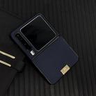 For Huawei Pura X Black Frame Kevlar Carbon Fiber Ultra-thin Nameplate Shockproof Phone Case(Dark Blue) - 2