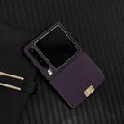For Huawei Pura X Black Frame Kevlar Carbon Fiber Ultra-thin Nameplate Shockproof Phone Case(Purple) - 2