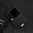 For Huawei Pura X Black Frame Kevlar Carbon Fiber Ultra-thin Nameplate Shockproof Phone Case(Black) - 2