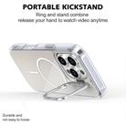 For iPhone 16 Pro Gradient Discolor Lens Kickstand Magsafe Phone Case(Desert Gold) - 3