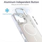 For iPhone 16 Plus Gradient Discolor Lens Kickstand Magsafe Phone Case(Orange) - 2