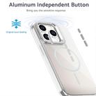 For iPhone 15 Pro Gradient Discolor Lens Kickstand Magsafe Phone Case(Black) - 2