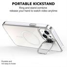 For iPhone 14 Plus Gradient Discolor Lens Kickstand Magsafe Phone Case(Orange) - 3