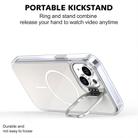 For iPhone 14 / 13 Gradient Discolor Lens Kickstand Magsafe Phone Case(Orange) - 3