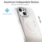 For iPhone 14 / 13 Gradient Discolor Lens Kickstand Magsafe Phone Case(Black) - 2