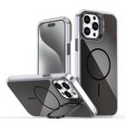 For iPhone 13 Pro Max Gradient Discolor Lens Kickstand Magsafe Phone Case(Black) - 1