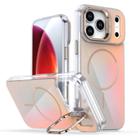 For iPhone 17 Pro Max Gradient Discolor Lens Kickstand Magsafe Phone Case(Desert Gold) - 1