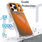 For iPhone 17 Pro Gradient Discolor Lens Kickstand Magsafe Phone Case(White) - 2