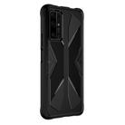 For Huawei Honor X10 Butterfly Shadow Shockproof Rubber TPU Protective Case(Black) - 1