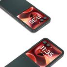 For Motorola Razr 60 Ultra ABEEL Genuine Leather Elegant Black Edge Phone Case(Green) - 3