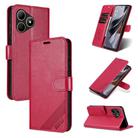For Wiko Hi Enjoy 80S AZNS Sheepskin Texture Flip Leather Phone Case(Red) - 1