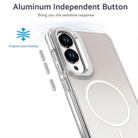 For Samsung Galaxy S25 Edge 5G Gradient Discolor Lens Kickstand Magsafe Phone Case(Desert Gold) - 2