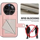 For Xiaomi 15 Ultra Button Card Bag RFID Anti-theft Phone Case(Pink) - 3