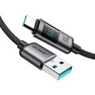 JOYROOM S-A16 Pro Prism Series 66W Digital Display USB to Type-C Fast Charging Data Cable, Length: 1.2m(Black) - 2
