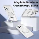 Magnetic MagSafe Aluminum Alloy Aromatherapy Mirror Bracket with Straps(White) - 2