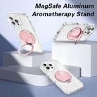 Magnetic MagSafe Aluminum Alloy Aromatherapy Mirror Bracket with Straps(Pink) - 2