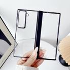 For Samsung Galaxy Z Fold Special Plating Spring Axis Skin Feel Phone Case(Black) - 2