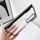 For Samsung Galaxy Z Fold Special Plating Spring Axis Skin Feel Phone Case(Black) - 3