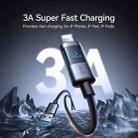 JOYROOM S-A16 Pro Prism Series 3A Digital Display USB to 8 Pin Fast Charging Data Cable, Length: 1.2m(Black) - 3