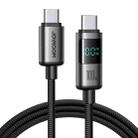 JOYROOM S-A16 Pro Prism Series 100W Digital Display Type-C Fast Charging Data Cable, Length: 1.2m(Black) - 1