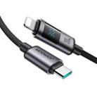 JOYROOM S-A16 Pro Prism Series 30W Digital Display Type-C to 8 Pin Fast Charging Data Cable, Length: 1.2m(Black) - 2