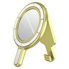 Magnetic MagSafe Phone Holder Belt Clip Electroplating Mirror Bracket(Yellow Gold) - 1