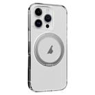 For iPhone 16 Pro Max ROCK JingDun Series Clear Rotating MagSafe Holder PC Hybrid TPU Phone Case(Transparent) - 1