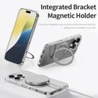 For iPhone 16 Pro Max ROCK JingDun Series Clear Rotating MagSafe Holder PC Hybrid TPU Phone Case(Transparent) - 7