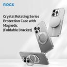 For iPhone 16 Pro ROCK JingDun Series Clear Rotating MagSafe Holder PC Hybrid TPU Phone Case(Transparent) - 2
