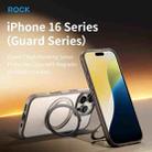 For iPhone 16 Pro Max ROCK YouDun Series Skin Feel Rotating MagSafe Holder PC Hybrid TPU Phone Case(Grey) - 2