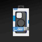 For iPhone 16 Pro Max ROCK YouDun Series Skin Feel Rotating MagSafe Holder PC Hybrid TPU Phone Case(Grey) - 6