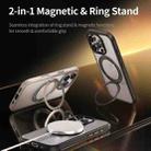 For iPhone 16 Pro Max ROCK YouDun Series Skin Feel Rotating MagSafe Holder PC Hybrid TPU Phone Case(Grey) - 7