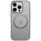 For iPhone 16 Pro ROCK YouDun Series Skin Feel Rotating MagSafe Holder PC Hybrid TPU Phone Case(Grey) - 1