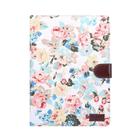 For iPad Air 2022 / 2020 10.9 Flower Cloth Texture PC Horizontal Flip Leather Protective Case with Holder & Card Slots & Wallet & Photo Frame & Sleep / Wake-up Function(White) - 1