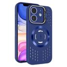 For iPhone 11 Lens Holder MagSafe Cooling Phone Case(Royal Blue) - 1